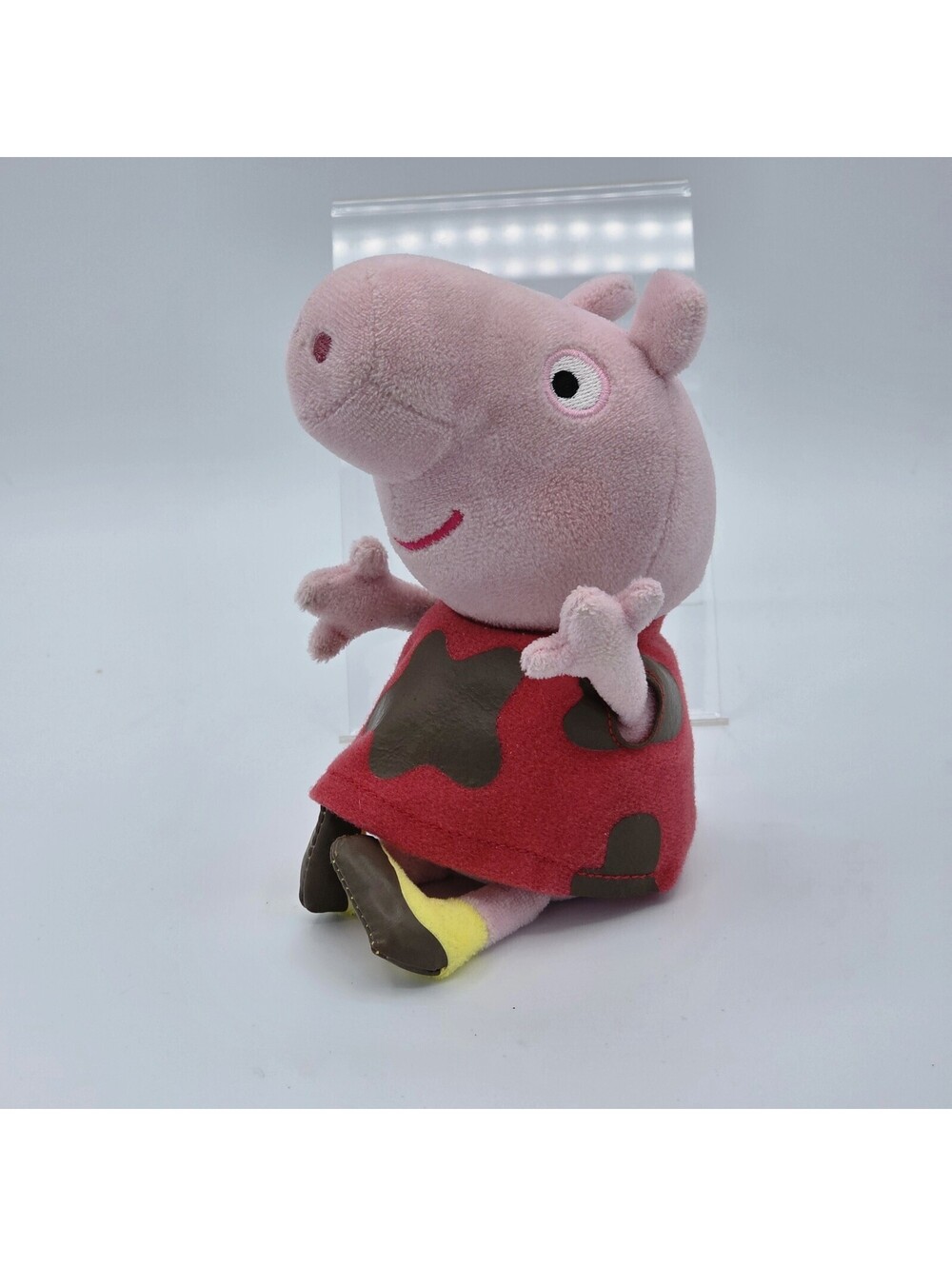 Peppa Pig Muddy Plush Soft Stuffed Bean Toy 17cm Tall Sitting TY 2017